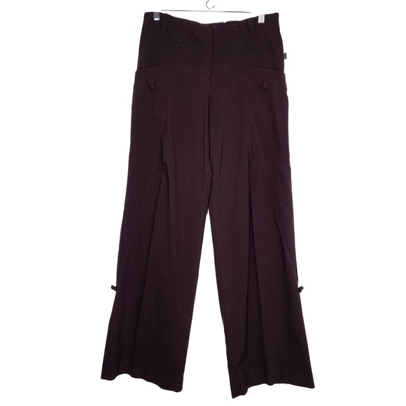ART Ateliers Rare Toggery Pants - ART Ateliers Rare Toggery Womens Wide Leg Pant Brown Made in Italy IT Size XL/12